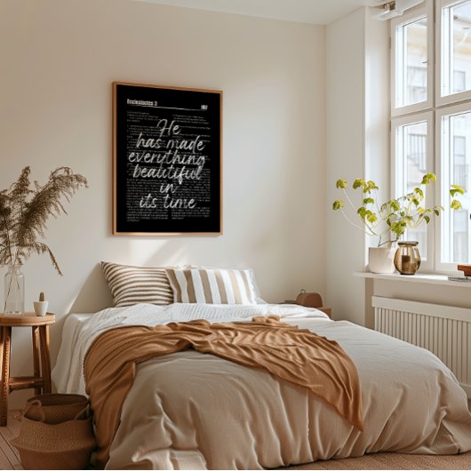 Prediker 3 Herfst Bijbelvers Kunst Poster