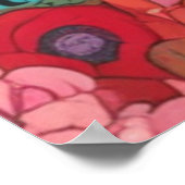 Prediker 4:6 KJV vers Rustigheid Floral Boho Poster (Hoek)