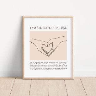 Prediker 4:9-12 poster