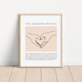 Prediker 4:9-12 poster