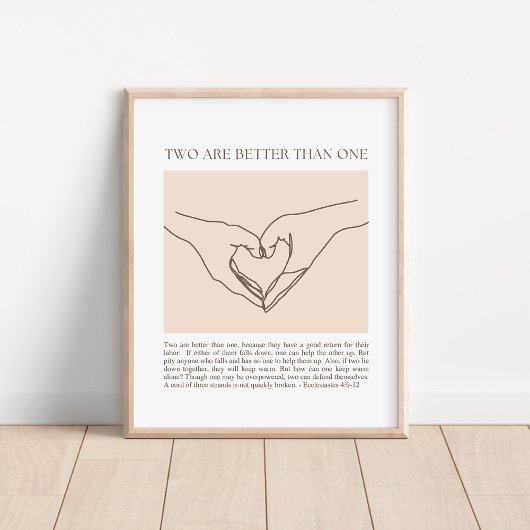 Prediker 4:9-12 poster