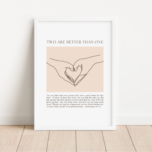 Prediker 4:9-12 poster