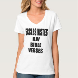 Prediker KJV Bijbelverzen Vierkante Typografie T-shirt