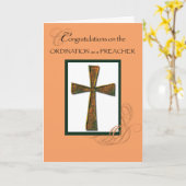 Prediker Ordinatie Gefeliciteerd Cross Kaart (Gele Bloem)