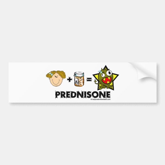 Prednisone Monster Bumpersticker (Voorkant)