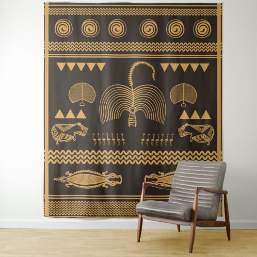 Predynastiek Nijlwandtapijt in Egypte Wandkleed (In situ)