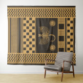 Predynastieke Egypte Palm Tapestry Wandkleed (In Situ (horizontaal))