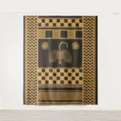 Predynastieke Egypte Palm Tapestry Wandkleed (Voorkant)