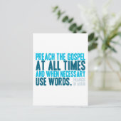preek het evangelie altijd briefkaart (Staand voorkant)