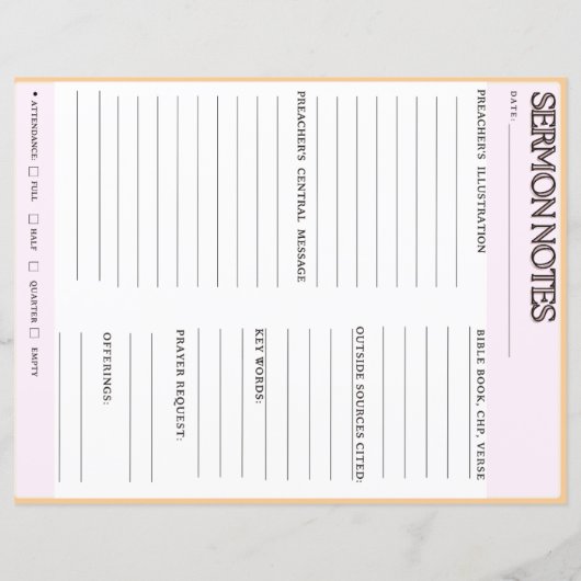 preek notities werkbladen (Achterkant)