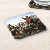 Preek op de berg - Carl Bloch schilderij Bier Onderzetter (Linkerzijde)