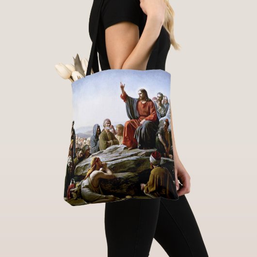 Preek op de berg - Carl Bloch schilderij Tote Bag (Dichtbij)