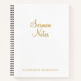 Preeknotities Christelijke Bijbelstudie Journaal Notitieboek