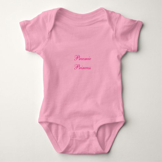 Preemie Princess Baby Romper (Voorkant)