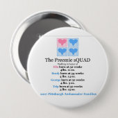 Preemie sQUAD-toets Ronde Button 4,0 Cm (Voorkant /achterkant)