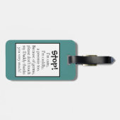 Preemie stroller label dubbelzijdig bagagelabel (Achterkant horizontaal)