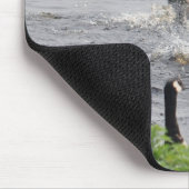 Preening Canada in ganzen en in het water levende  Muismat (Hoek)