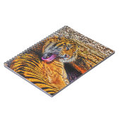 Preening Sumatran Tiger Big Cat Wildlife Art Notitieboek (Linkerzijde)