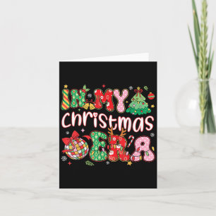 Preepy Christmas in My Christmas Era Gezinsvakanti Kaart