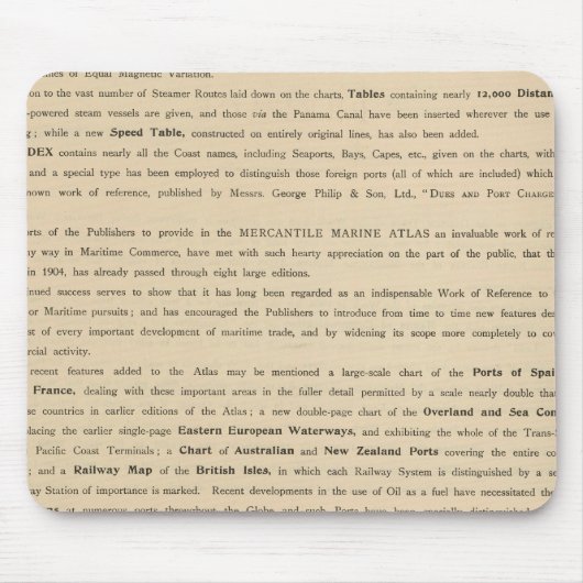 Preface New mercantile marine atlas Muismat (Voorkant)