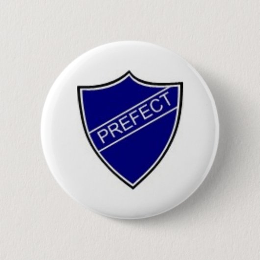 Prefect Badge Blue Ronde Button 5,7 Cm (Voorkant)