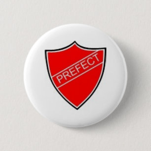 Prefect het Rood van het Kenteken Ronde Button 5,7 Cm