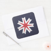 prefectuur Hokkaido Vierkante Sticker (Envelop)
