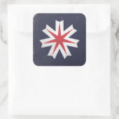 prefectuur Hokkaido Vierkante Sticker (Tas)