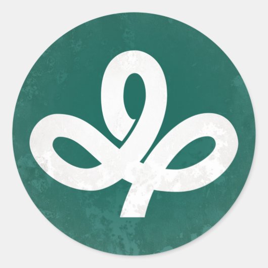 prefectuur Miyagi Ronde Sticker (Voorkant)