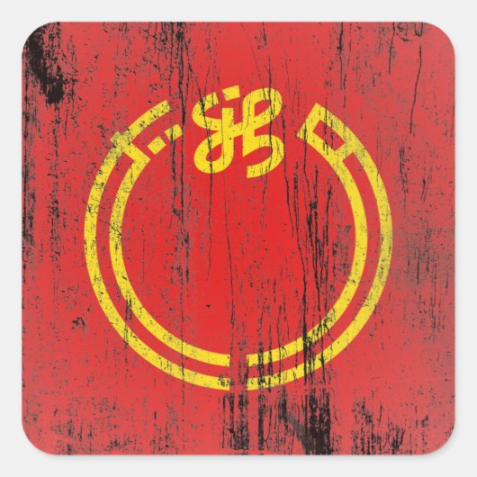 prefectuur Niigata Vierkante Sticker (Voorkant)