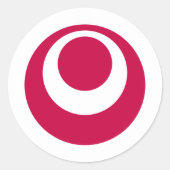 Prefectuur Okinawa, Japan Ronde Sticker (Voorkant)