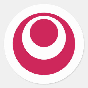 Prefectuur Okinawa, Japan Ronde Sticker