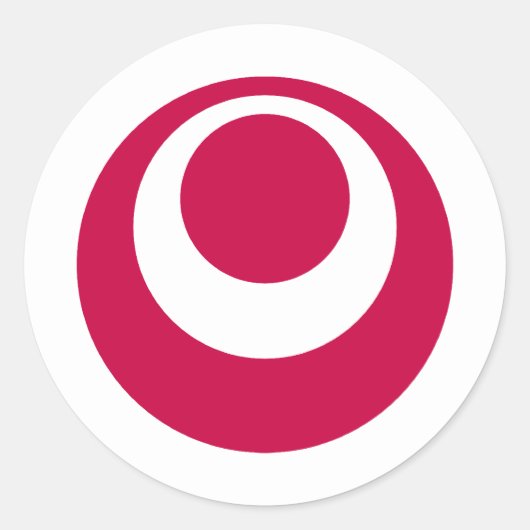 Prefectuur Okinawa, Japan Ronde Sticker (Voorkant)