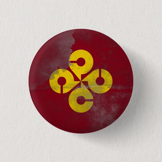 prefectuur Shimane Ronde Button 3,2 Cm (Voorkant)