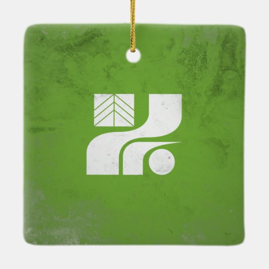 Prefectuur Tochigi Keramisch Ornament (Achterkant)
