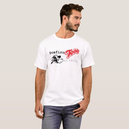 Prefiro Toddy ao Tédio T-shirt (Voorkant volledig)