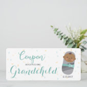 Prefnancy Announcement Blue Baby Aankondiging (Staand voorkant)