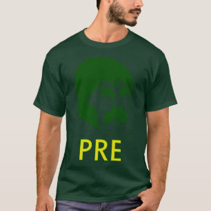Prefontaine dwars land en spoor in werking t-shirt