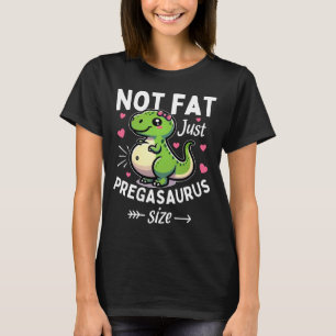 Pregasaurus Dinosaurus Zwangerschap Schattige T-Re T-shirt