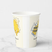 Pregger Kegger Beer Waterverf Co-ED Baby shower Papieren Bekers (Rechts)