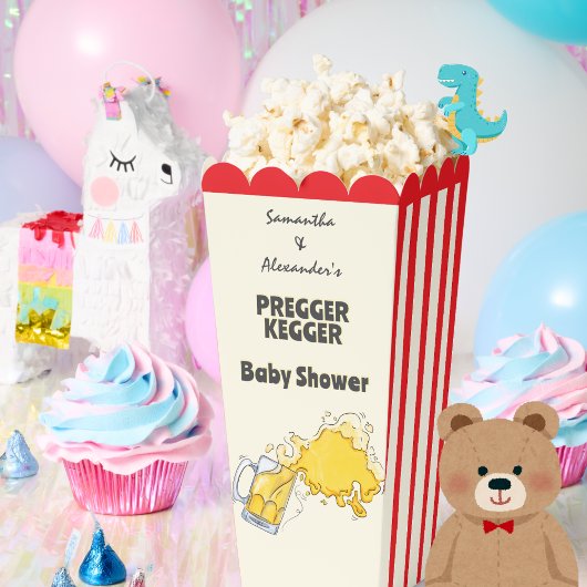 Pregger Kegger Waterverf Beer Co-ED Baby shower Bedankdoosjes