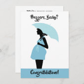 Preggers Custom Gefeliciteerd Kaart (Voorkant / Achterkant)