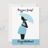 Preggers Custom Gefeliciteerd Kaart (Voorkant)