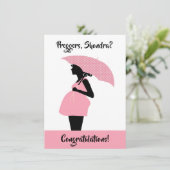 Preggers Custom Gefeliciteerd Kaart (Staand voorkant)