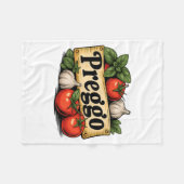 Preggo Costume Pregnancy Announcement Preggo Pasta Fleece Deken (Voorkant (Horizontaal))