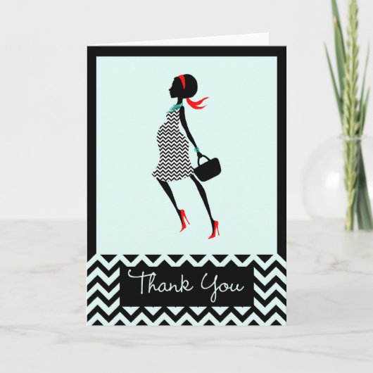 Preggo dank u bedankkaart (Voorkant)