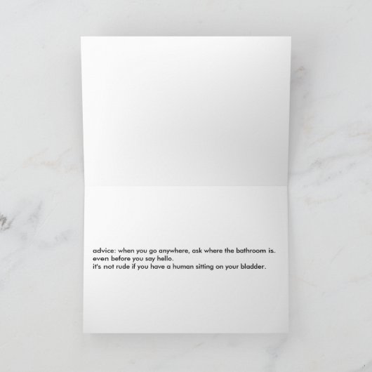 Preggo moet nu plassen! kaart (Binnen)