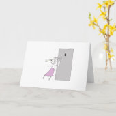 Preggo moet nu plassen! kaart (Gele Bloem)