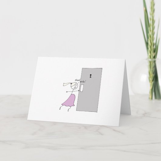 Preggo moet nu plassen! kaart (Voorkant)