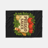 Preggo Sauce Costume Funny Pregnancy Announcement  Fleece Deken (Voorkant (Horizontaal))